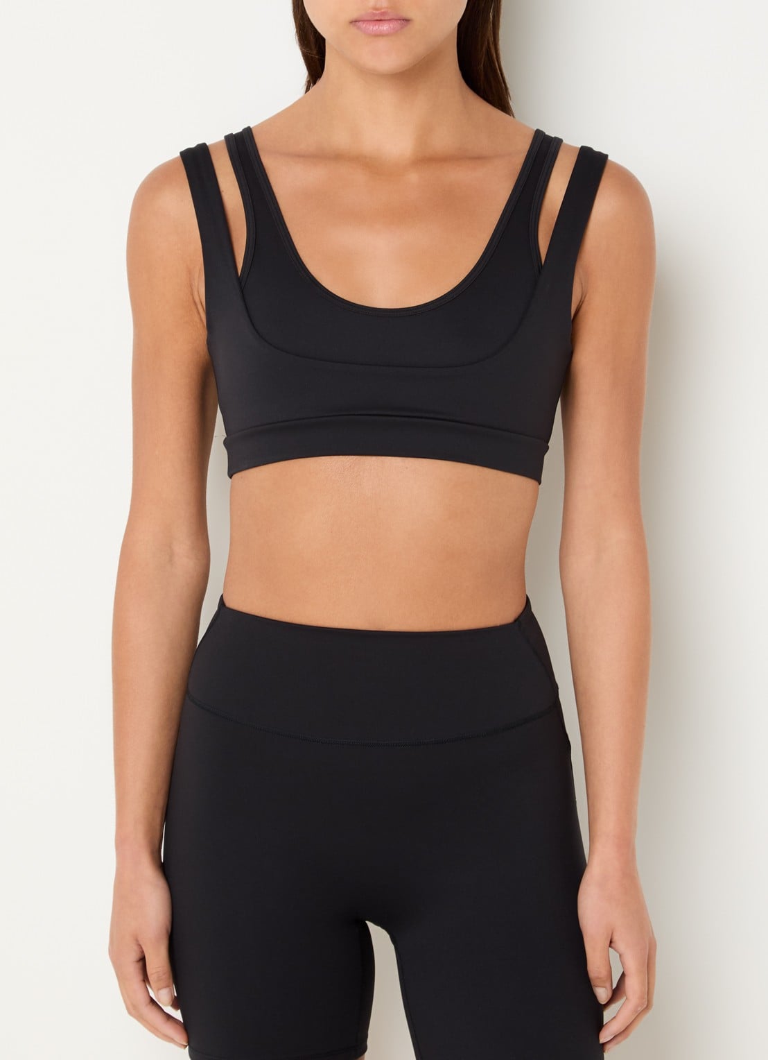 NikeSKIMS Matte sport bh met light support - detail 4 zwart