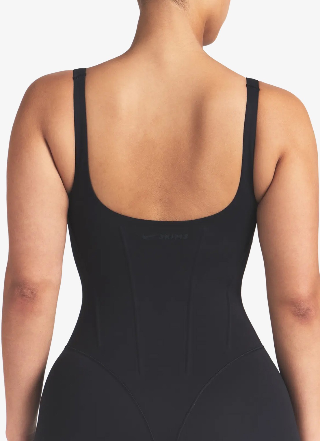 NikeSKIMS Matte sport bodysuit met logo - detail 4 zwart