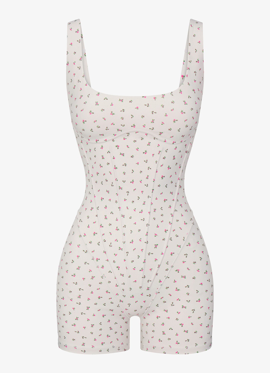 NikeSKIMS Matte sport bodysuit met logo - voorkant multicolor