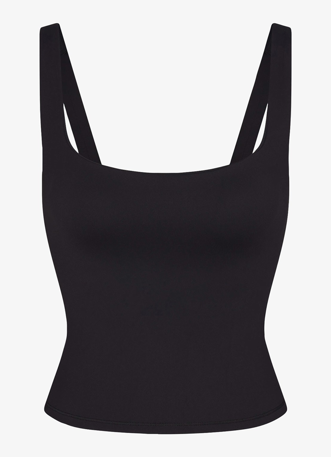 NikeSKIMS Matte trainings crop top met stretch - voorkant zwart