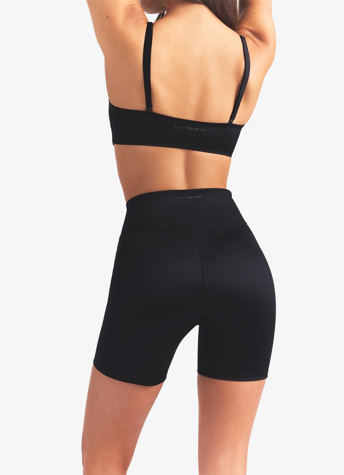 NikeSKIMS Satin Shine high waist fietsbroek - detail 4 zwart