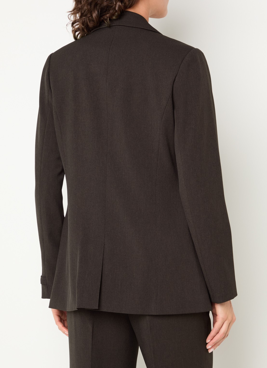 NIKKIE Aisley blazer met klepzakken - achterkant 4 chocoladebruin