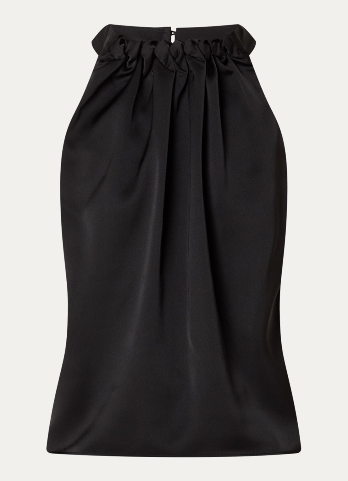 NIKKIE Aivy mouwloze top  met stretch - voorkant zwart