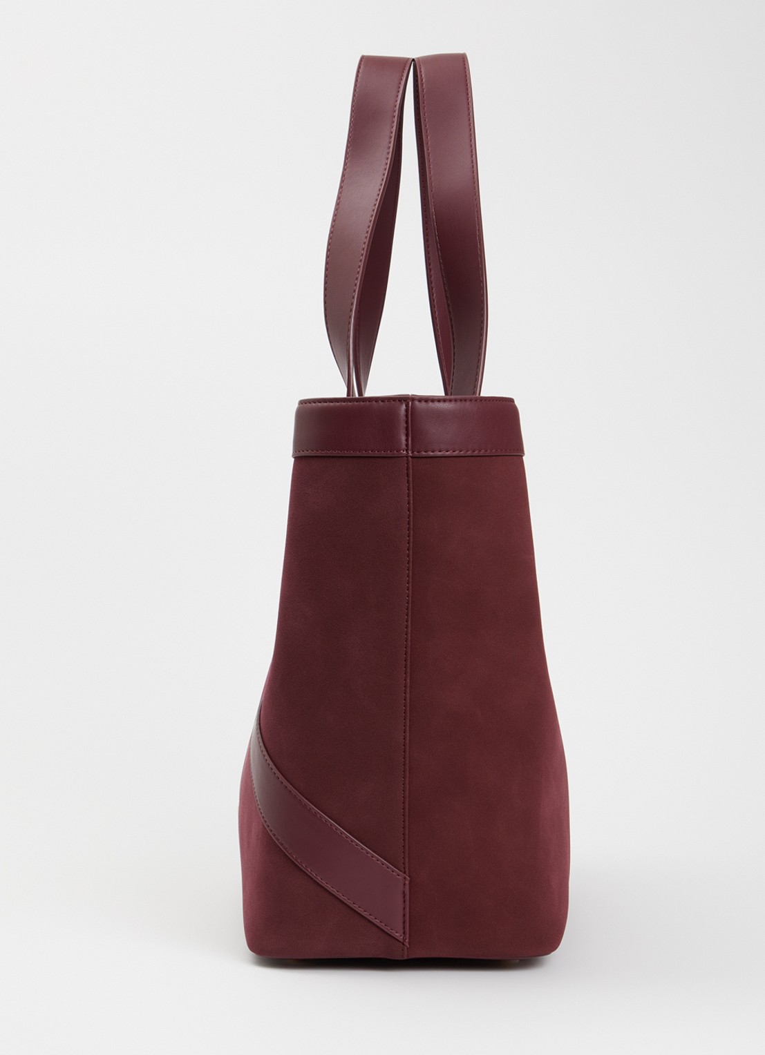 NIKKIE Alvin shopper met logo - detail 4 bordeauxrood