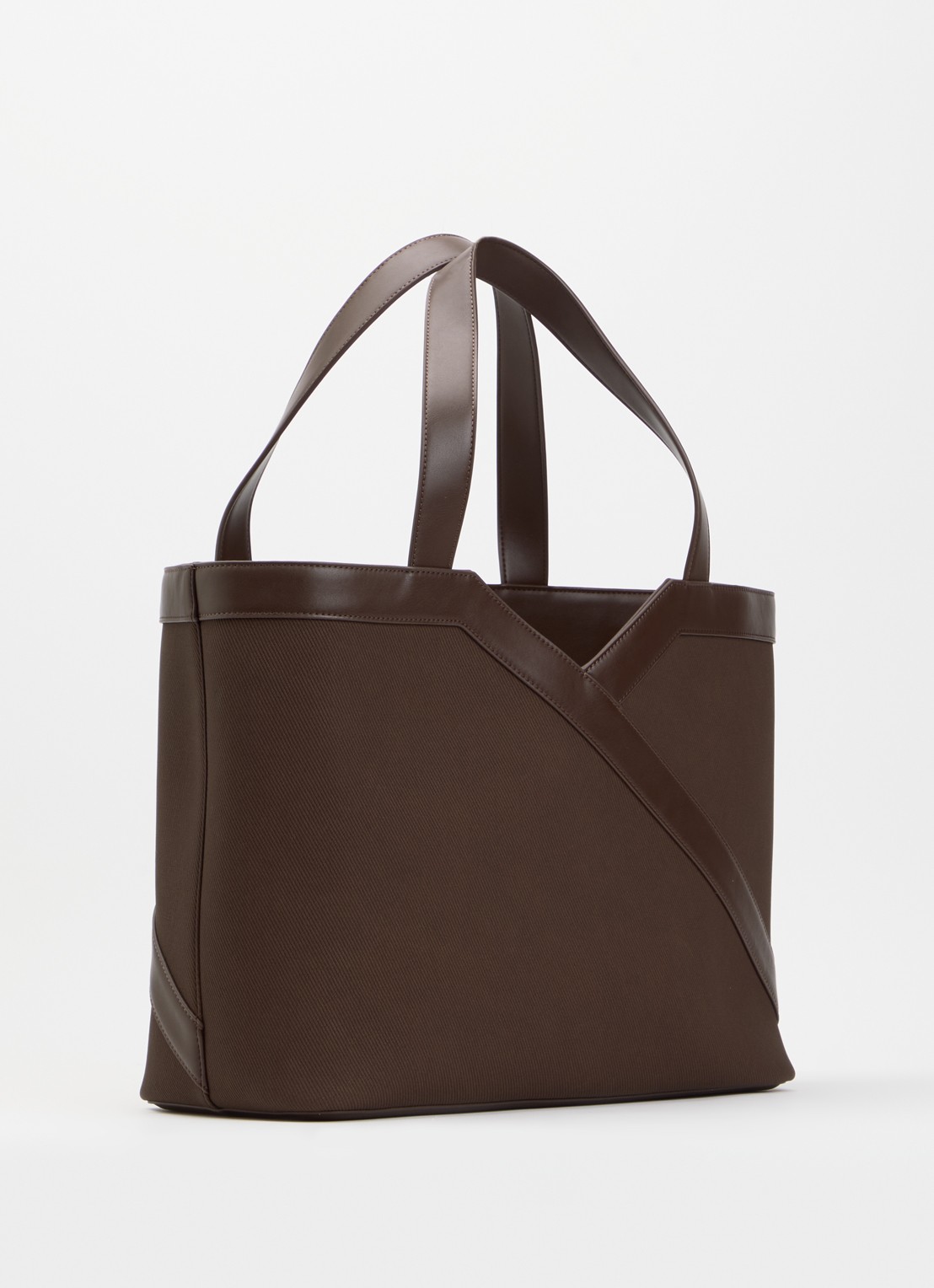 NIKKIE Alvino shopper met logo - achterkant 5 bruin