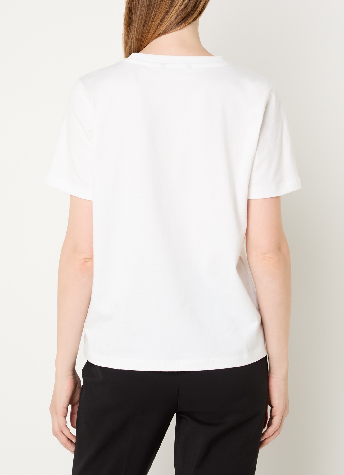 NIKKIE Arella T-shirt met logo - achterkant 3 wit
