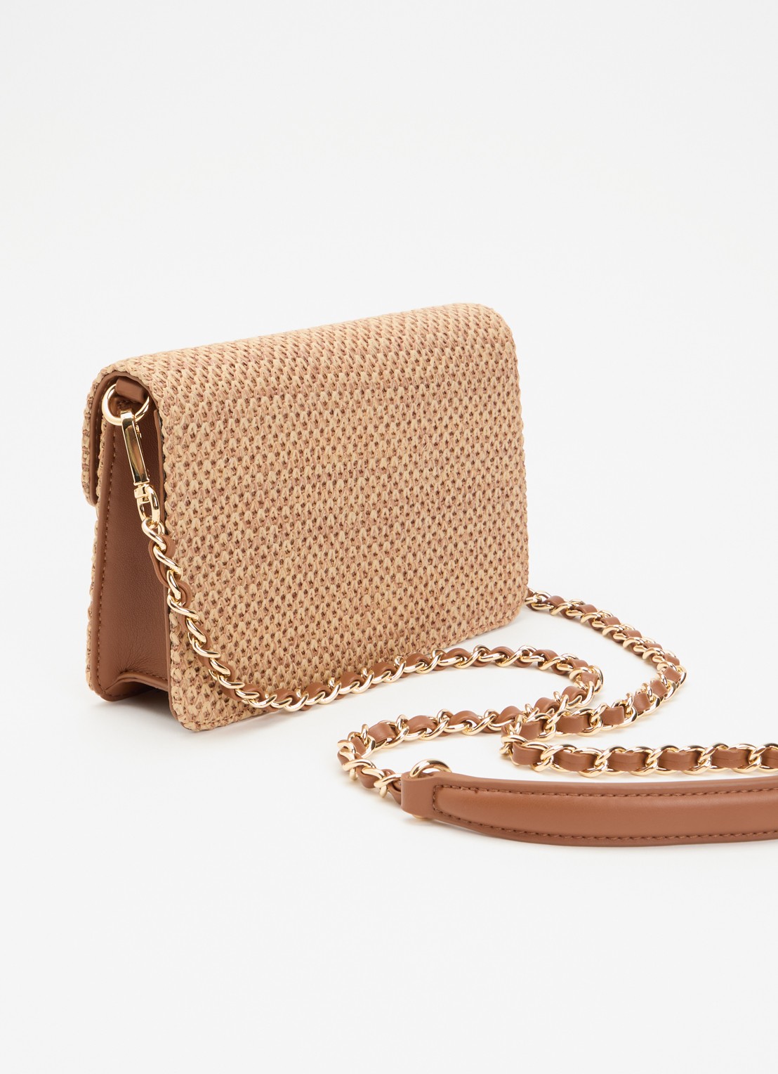 NIKKIE Daxing crossbodytas met logo - achterkant 5 naturel