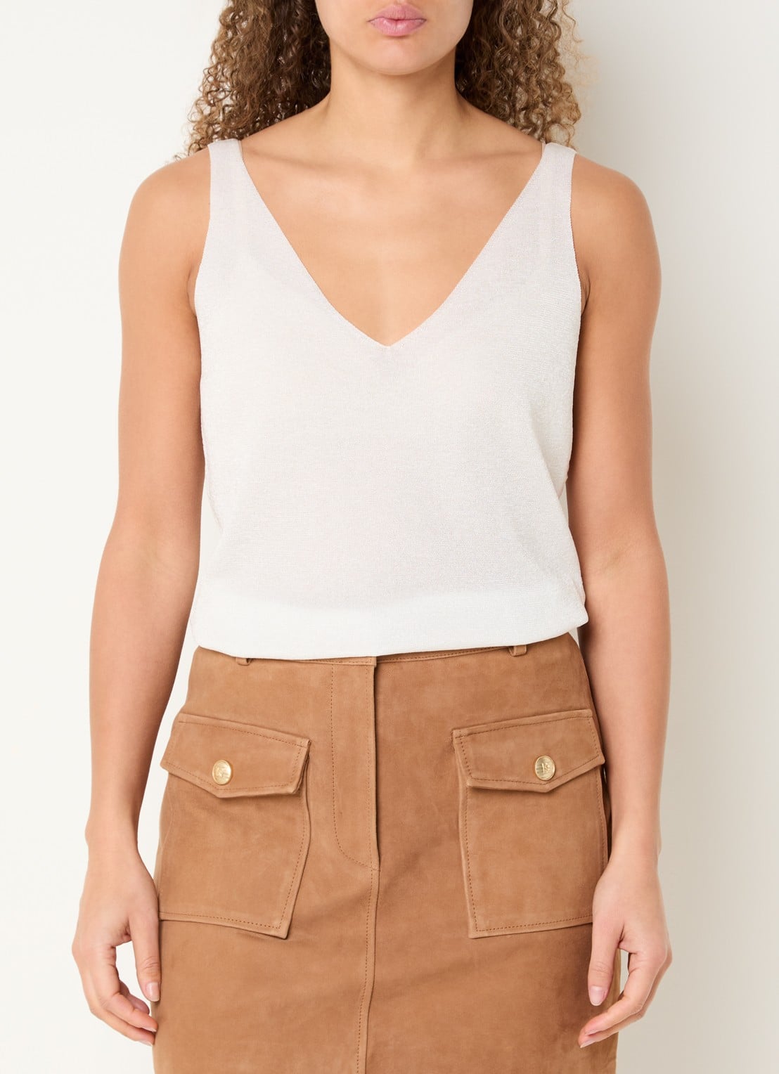 NIKKIE Indio top met strass - detail 4 wit