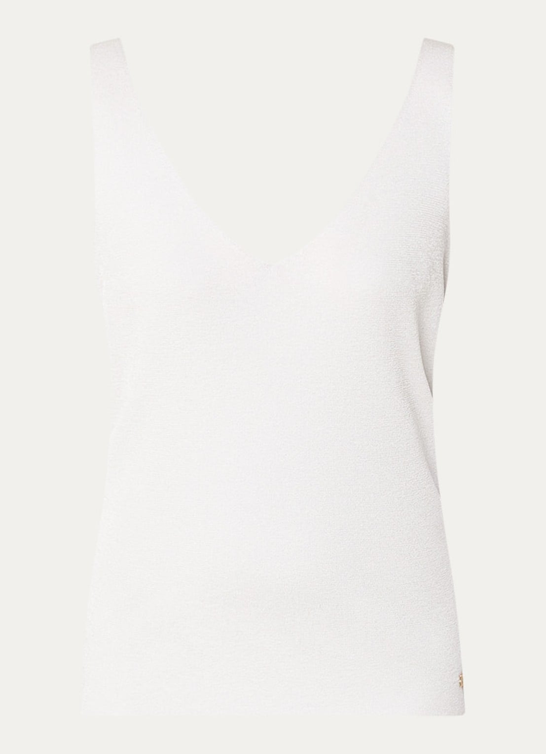 NIKKIE Indio top met strass - voorkant wit