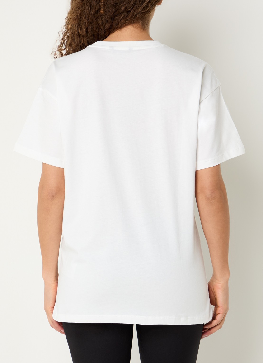 NIKKIE Lemon T-shirt met logo en print - achterkant 4 wit