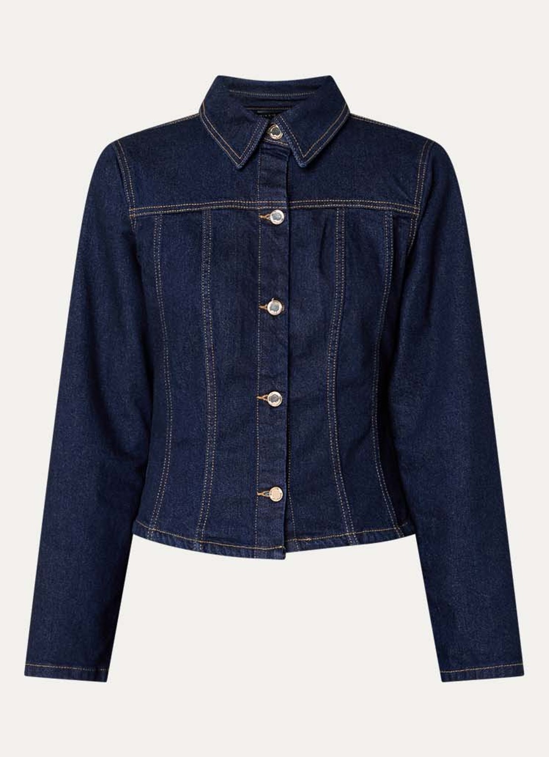 NIKKIE Obra blouse van denim - voorkant indigo