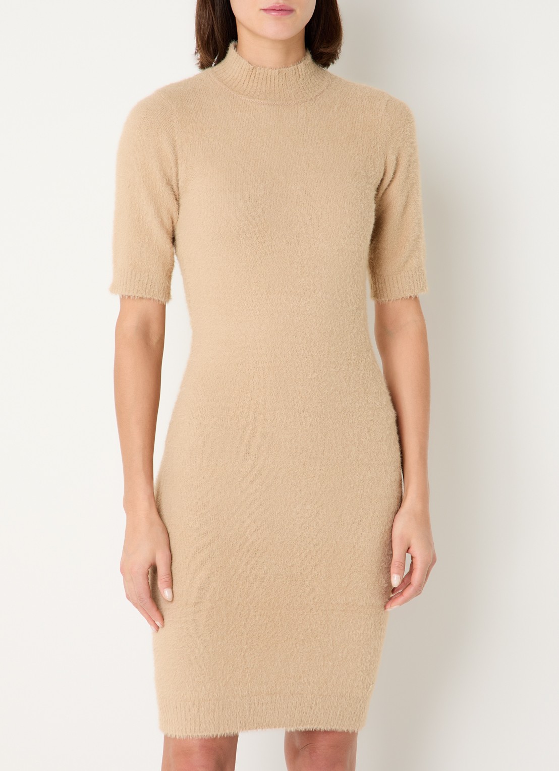NIKKIE Otaru mini trui-jurk met col - detail 4 beige