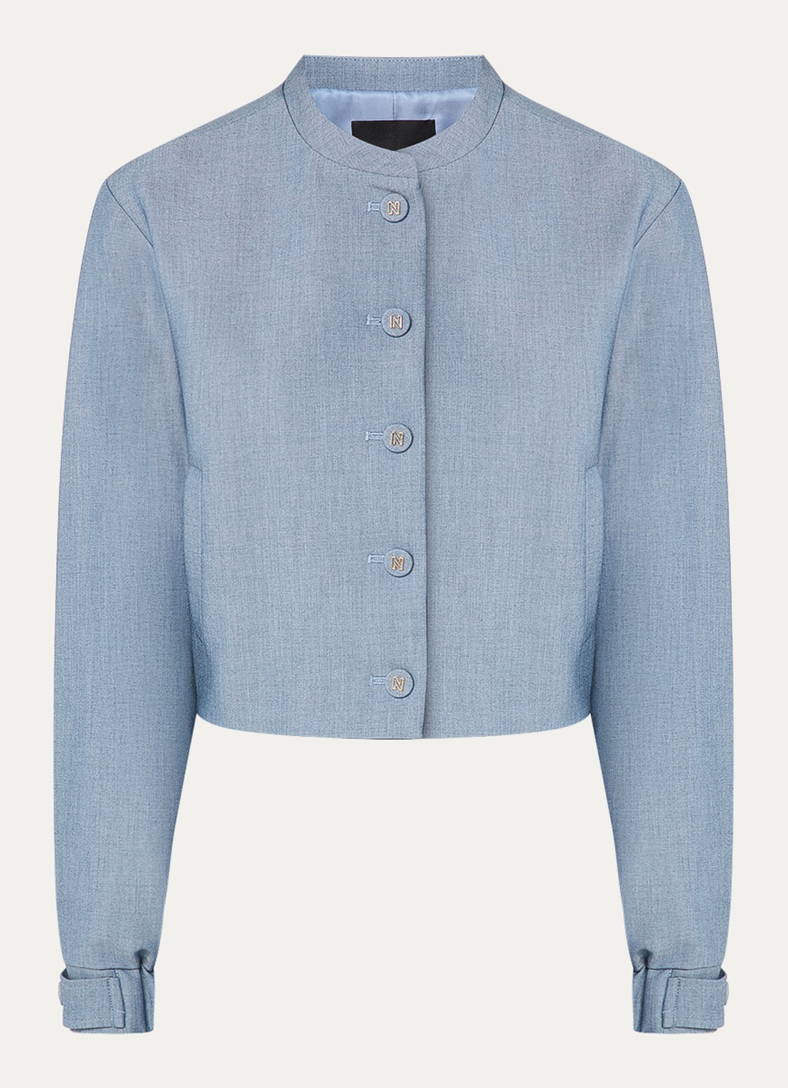 NIKKIE Parisa cropped blazer  - voorkant 3 indigo