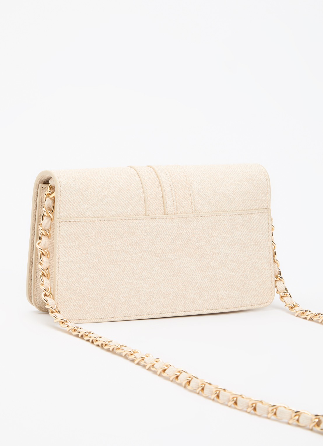 NIKKIE Paxing Denim crossbodytas met logo - achterkant 5 creme