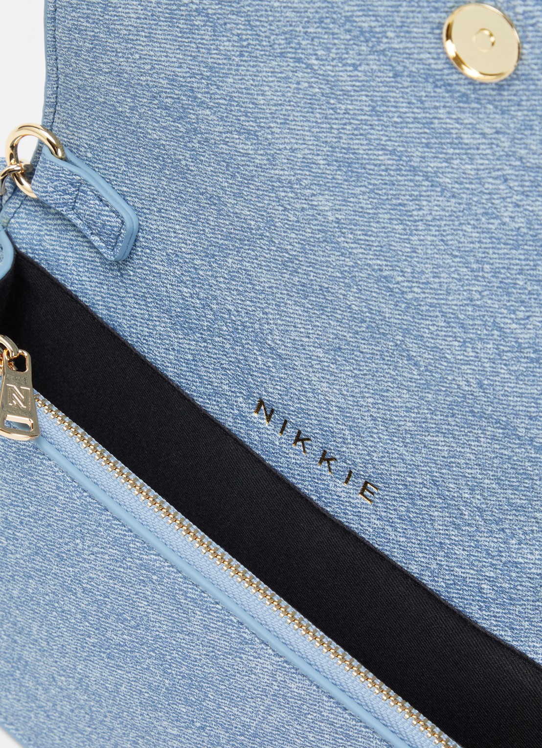 NIKKIE Paxing Denim crossbodytas met logo - detail 2 jeans