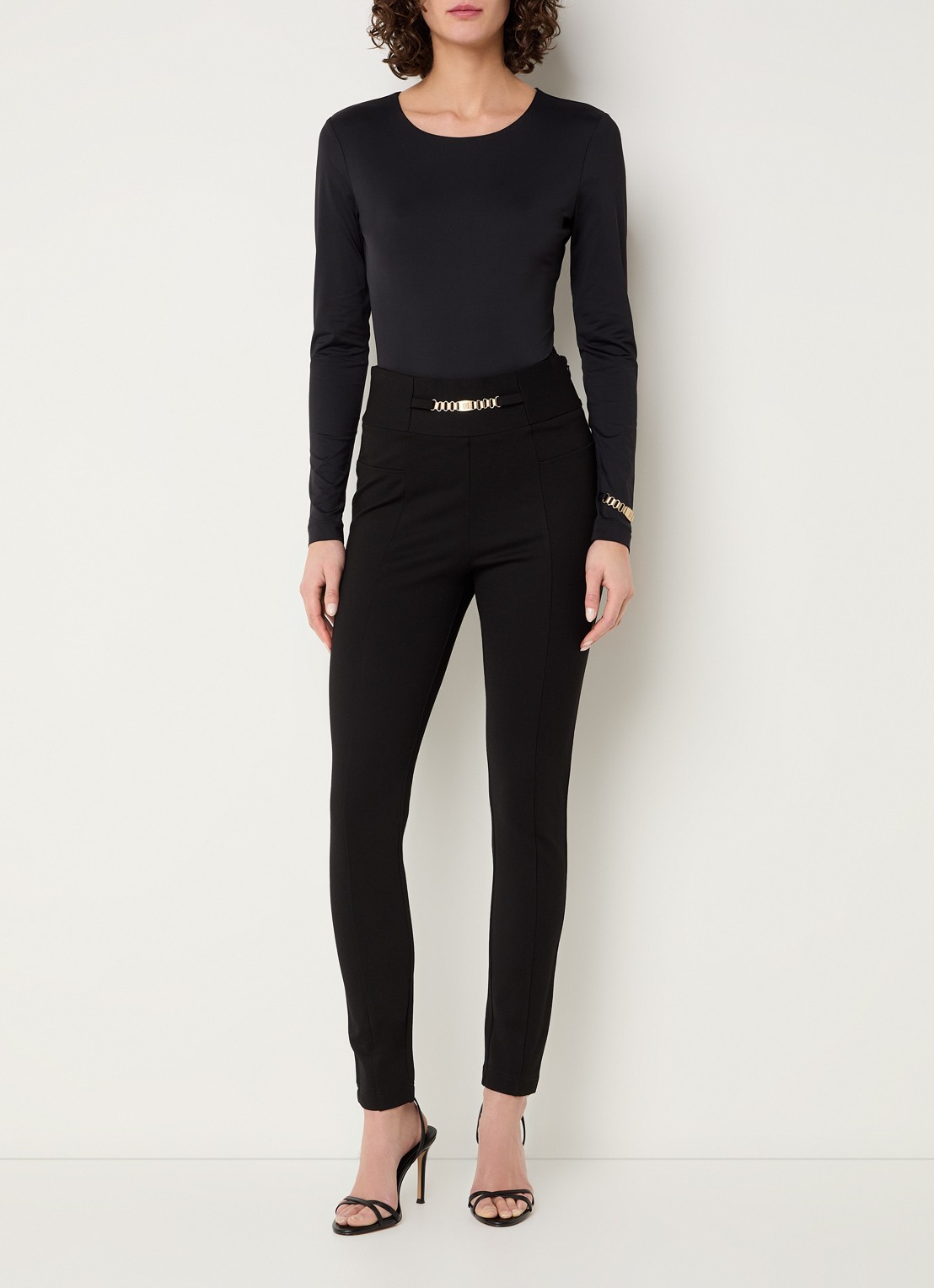 NIKKIE Pelhem high waist legging - voorkant 4 zwart