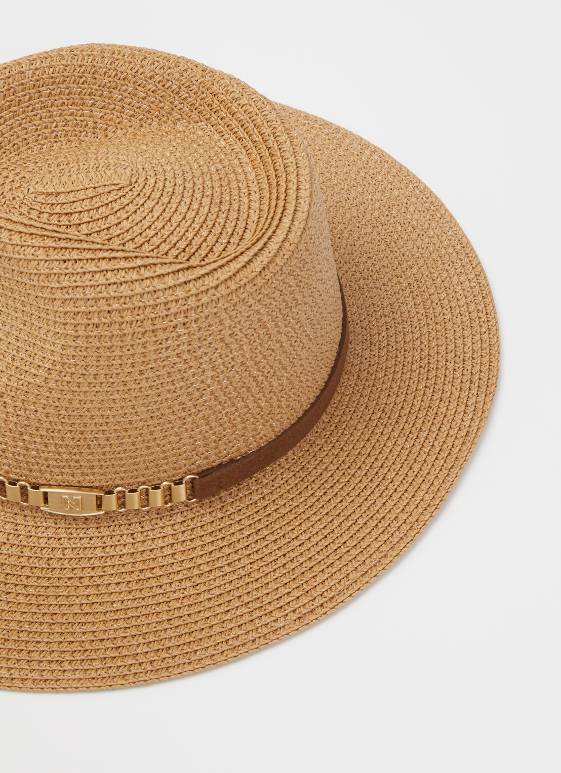 NIKKIE Quesandra hoed met logo - detail 2 naturel