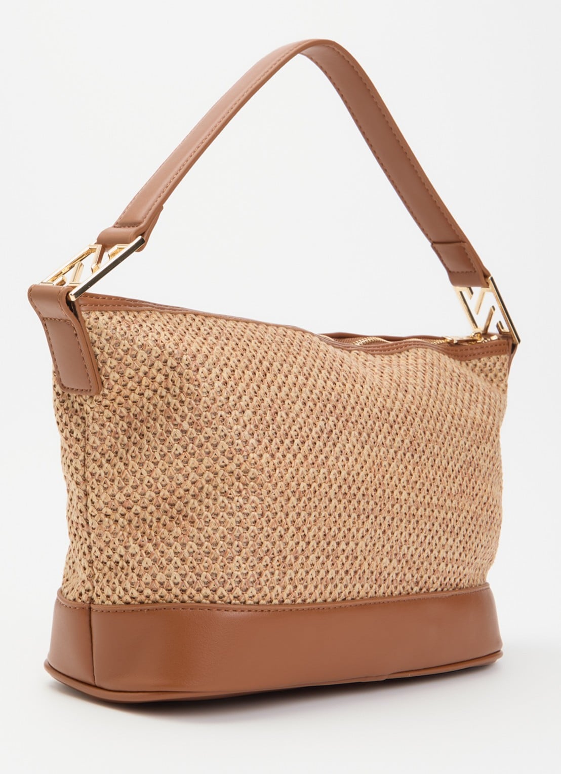 NIKKIE Raisen schoudertas  - achterkant 2 beige