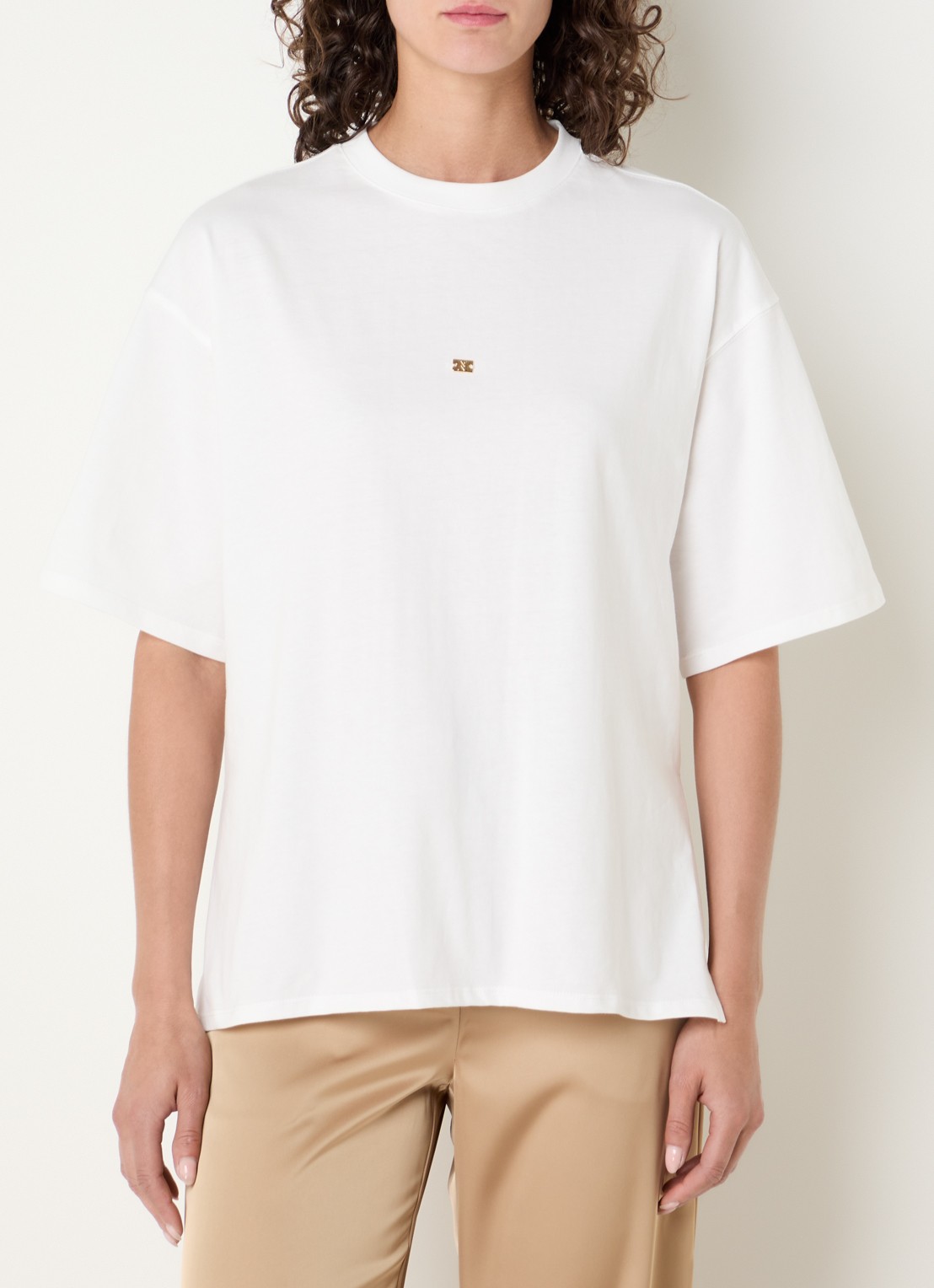 NIKKIE Ramsgate T-shirt met logo - detail 4 wit