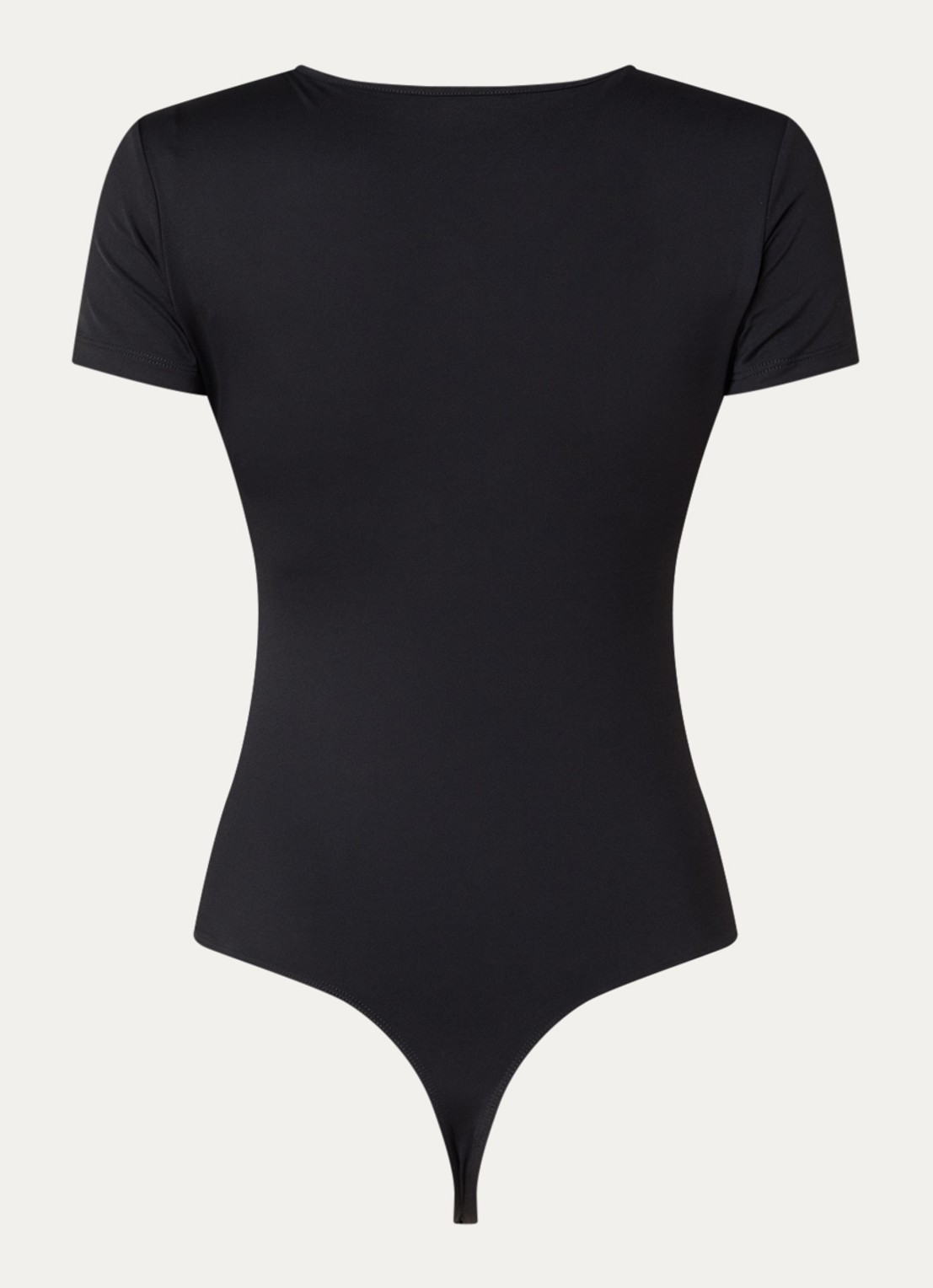 NIKKIE Rubio body top met gedrapeerd detail - achterkant 4 zwart