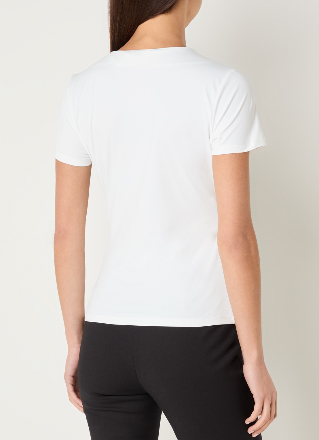 NIKKIE T-shirt met logo en strass - achterkant 3 wit