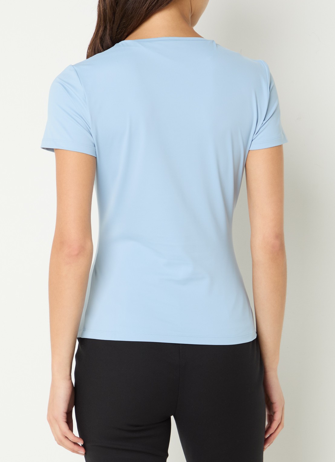 NIKKIE T-shirt met logo en strass - achterkant 2 lichtblauw