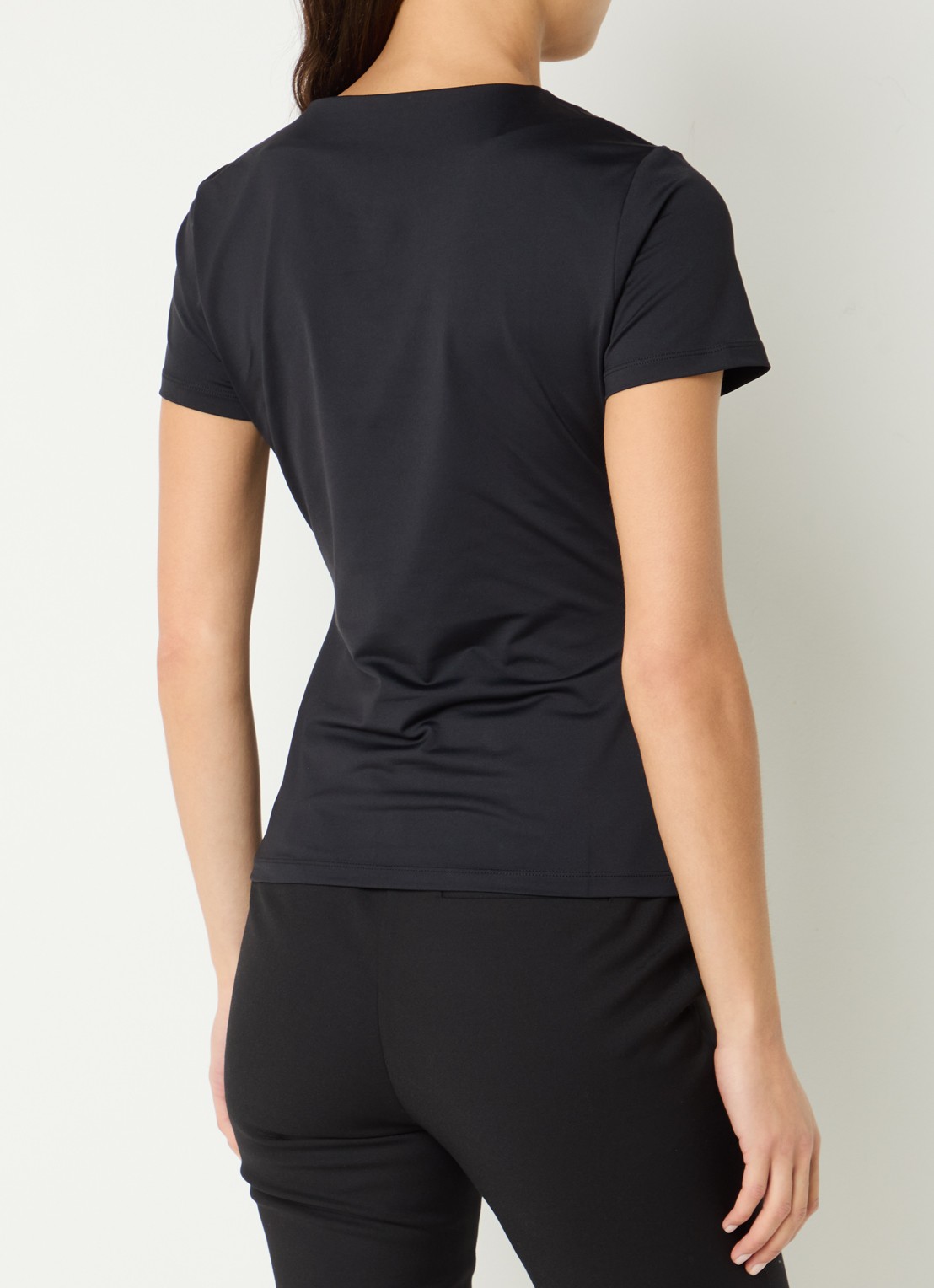 NIKKIE T-shirt met logo en strass - achterkant 2 zwart