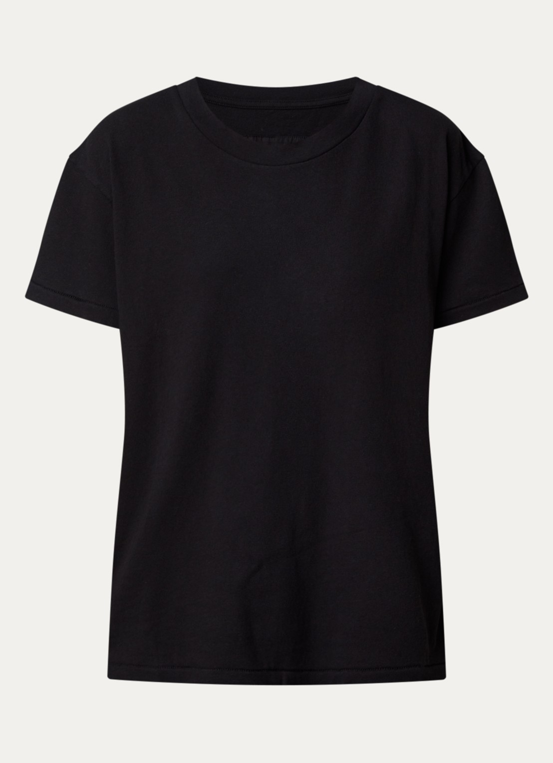 Nili Lotan Brady T-shirt met ronde hals - voorkant 3 zwart