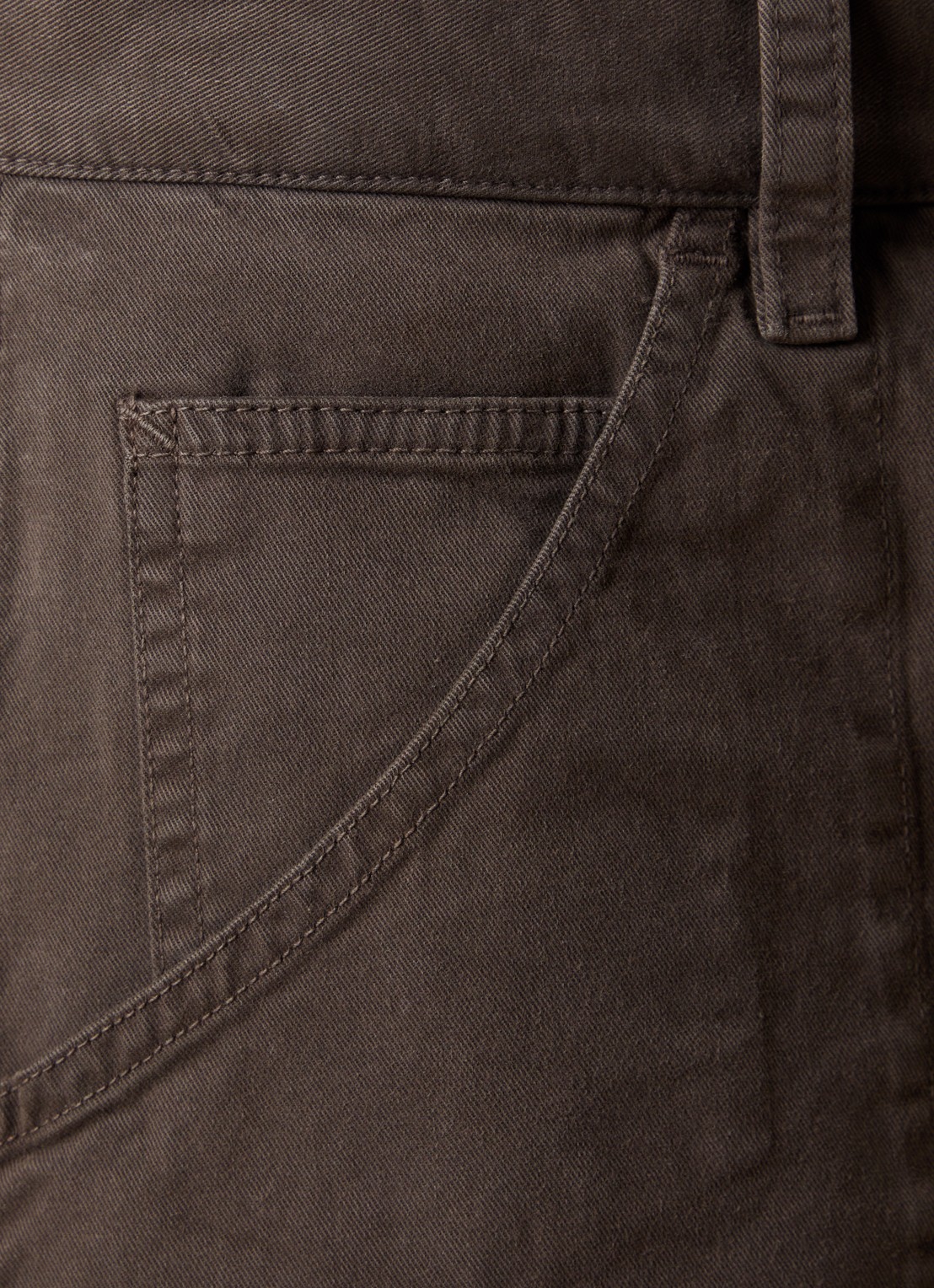 Nili Lotan Whitney high waist straight fit broek met steekzakken - detail 6 lichtbruin
