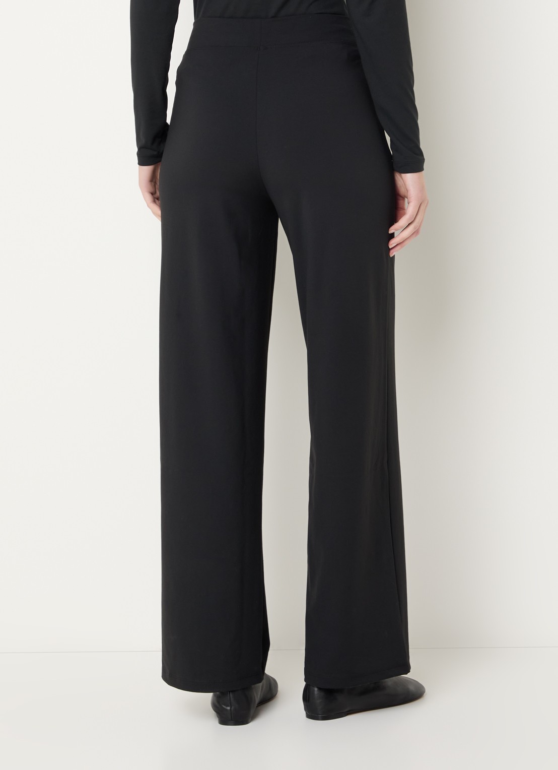 Ninepine Asana high waist straight fit legging met ritszakken - achterkant 4 zwart