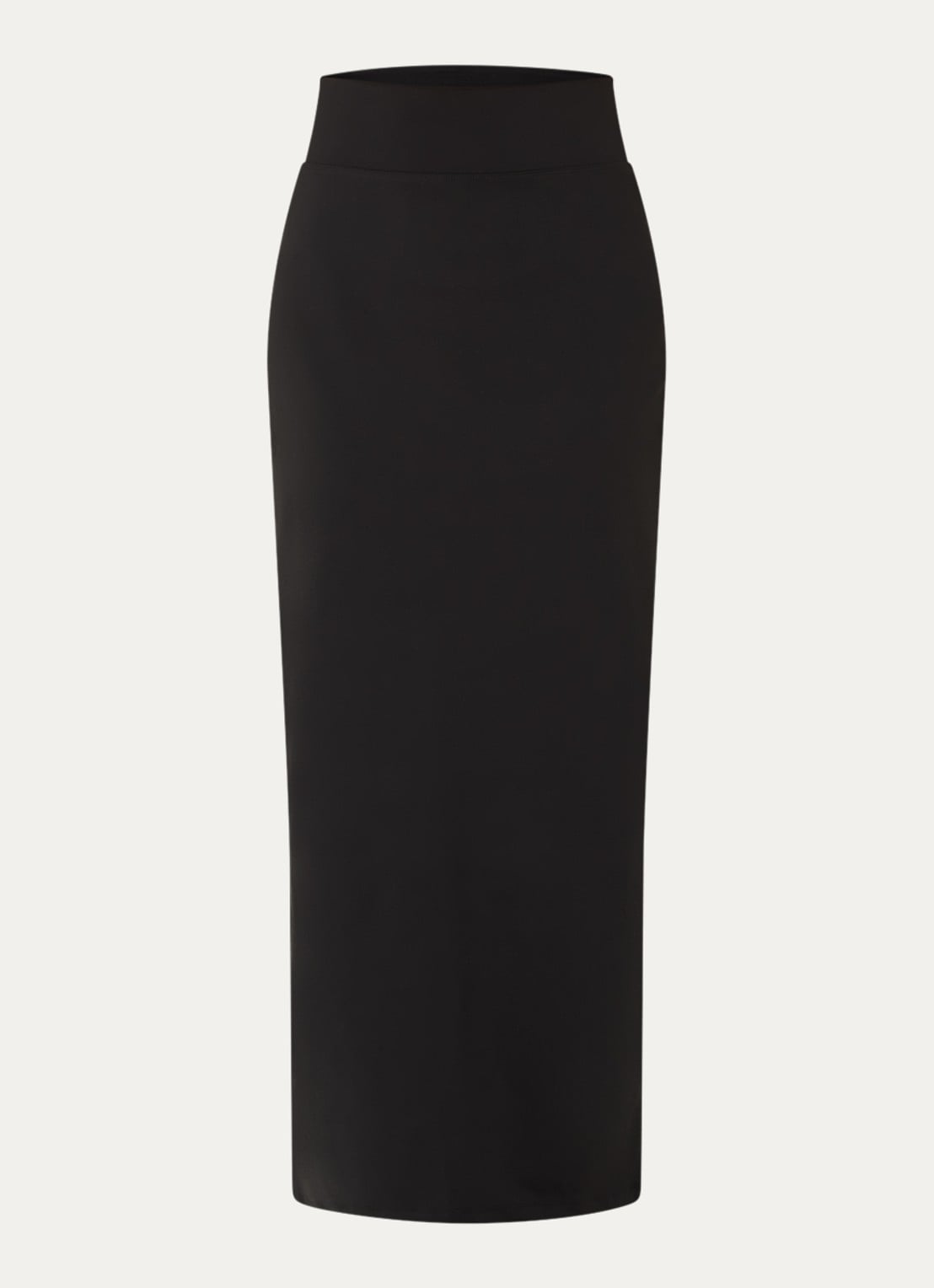 Ninepine Asana maxi rok met split - voorkant 2 zwart