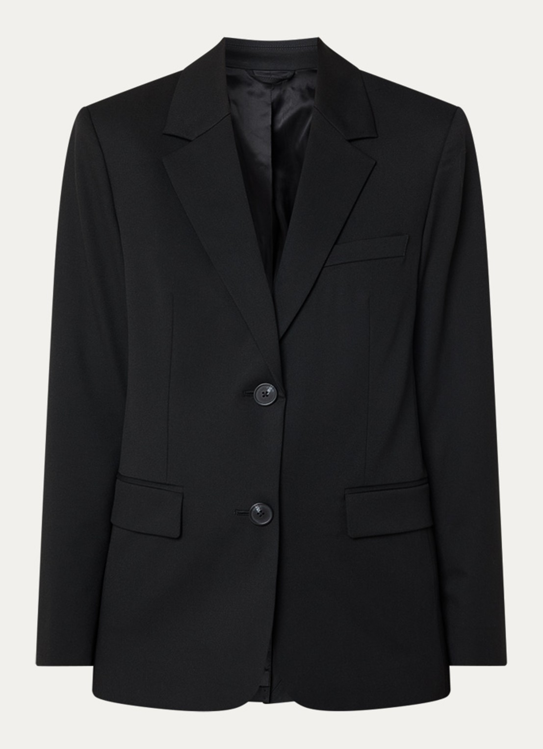 Ninepine Blazer met klepzakken en stretch - voorkant 3 zwart