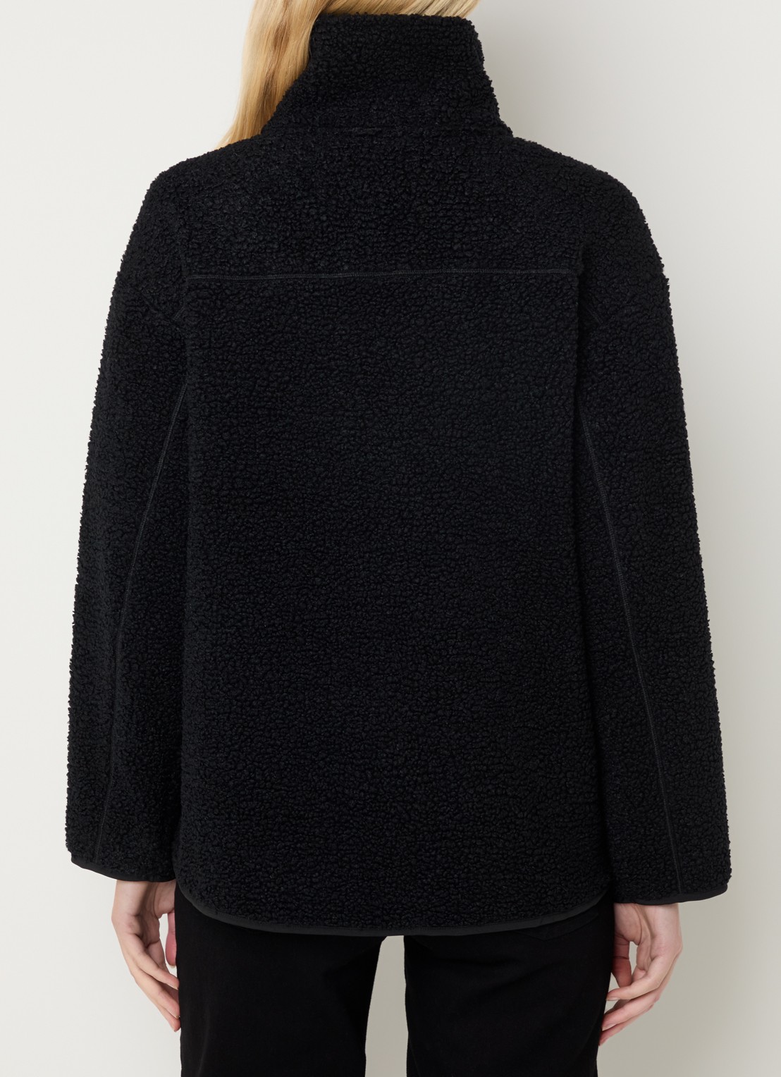 Ninepine Jack van fleece met ritszakken - achterkant 4 zwart