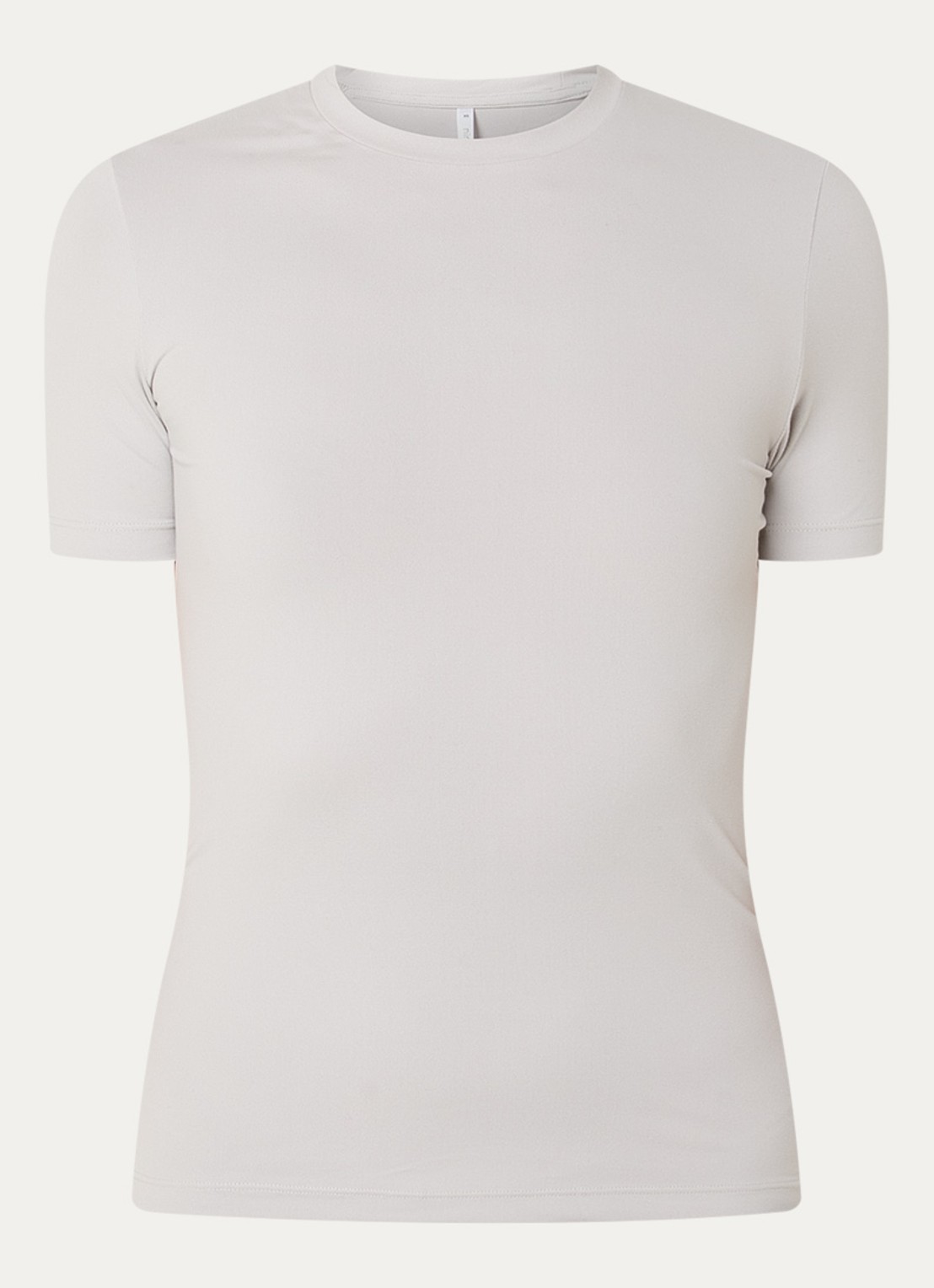 Ninepine Soft T-shirt met ronde hals - voorkant 2 lichtgrijs