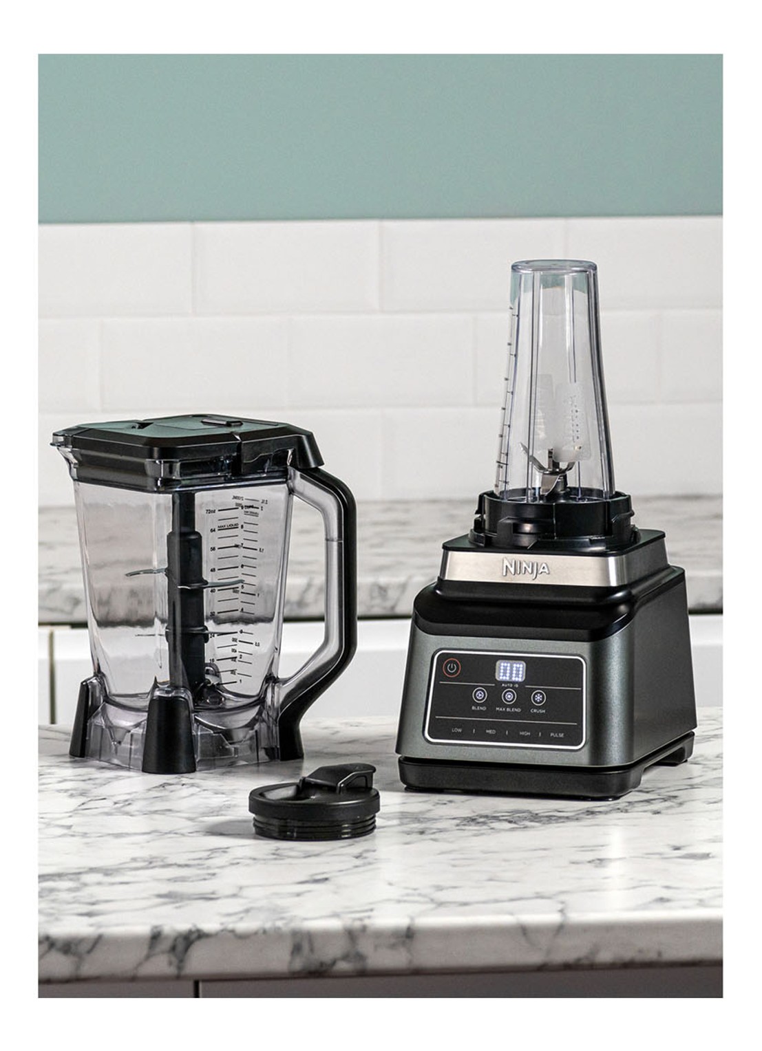 Ninja 2-in-1 blender 2,1 liter BN750EU  - detail 5 zilver