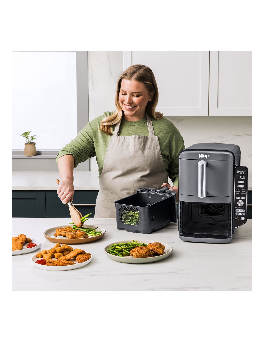 Ninja Airfryer SL400EU - detail 5 grijs