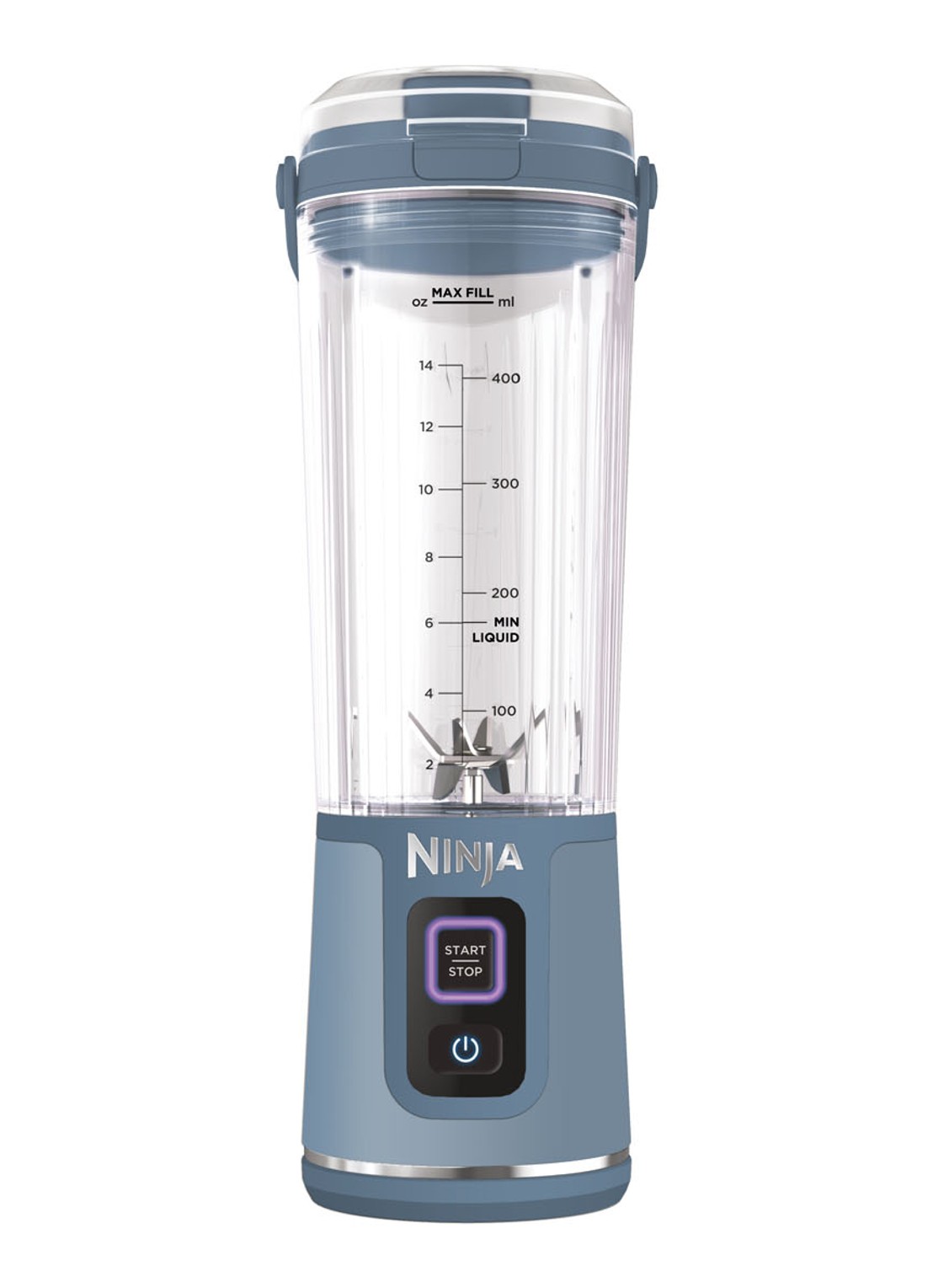Ninja Blast blender-to-go  53 cl - voorkant blauwgrijs