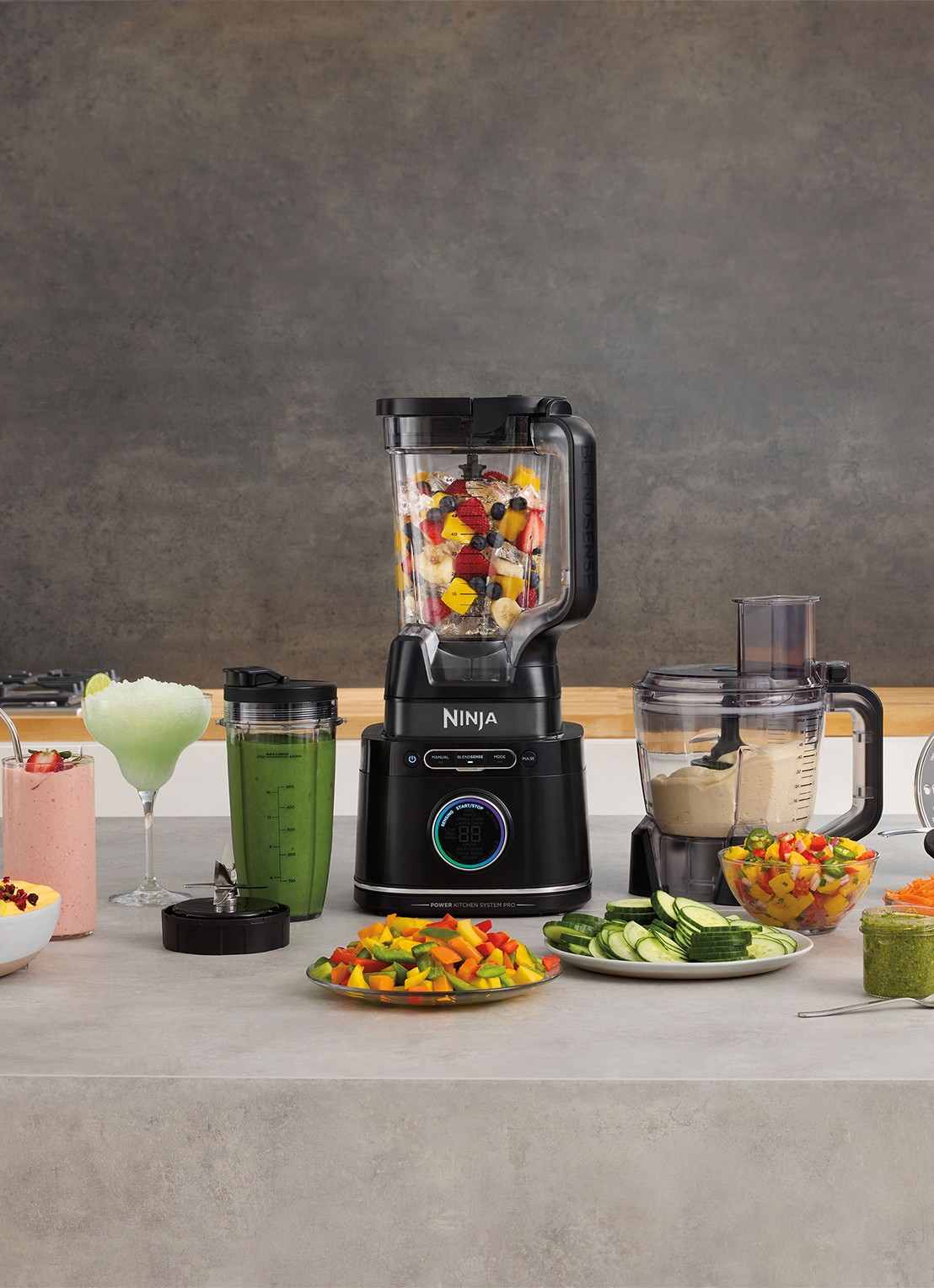 Ninja Blender and Kitchen Robot TB401EU - voorkant 2 zwart