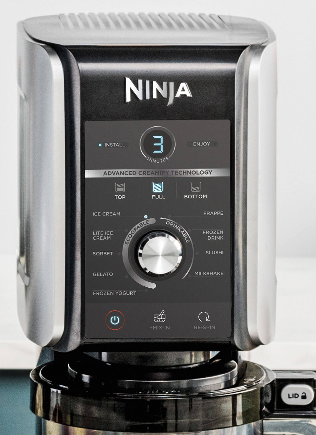 Ninja CREAMi Deluxe 10-in-1 ijsmachine NC502EU - detail zilver