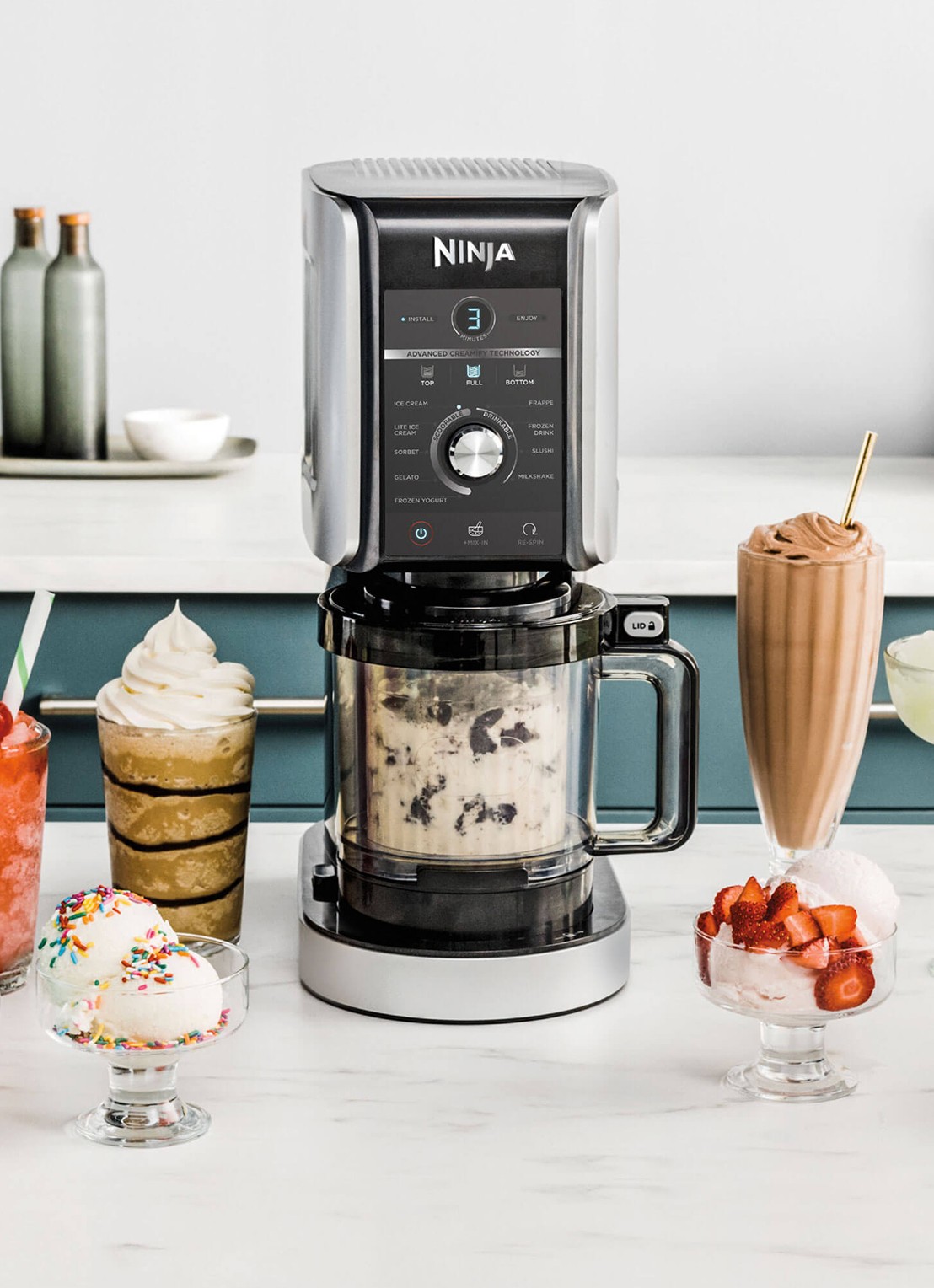 Ninja CREAMi Deluxe 10-in-1 ijsmachine NC502EU - detail 3 zilver