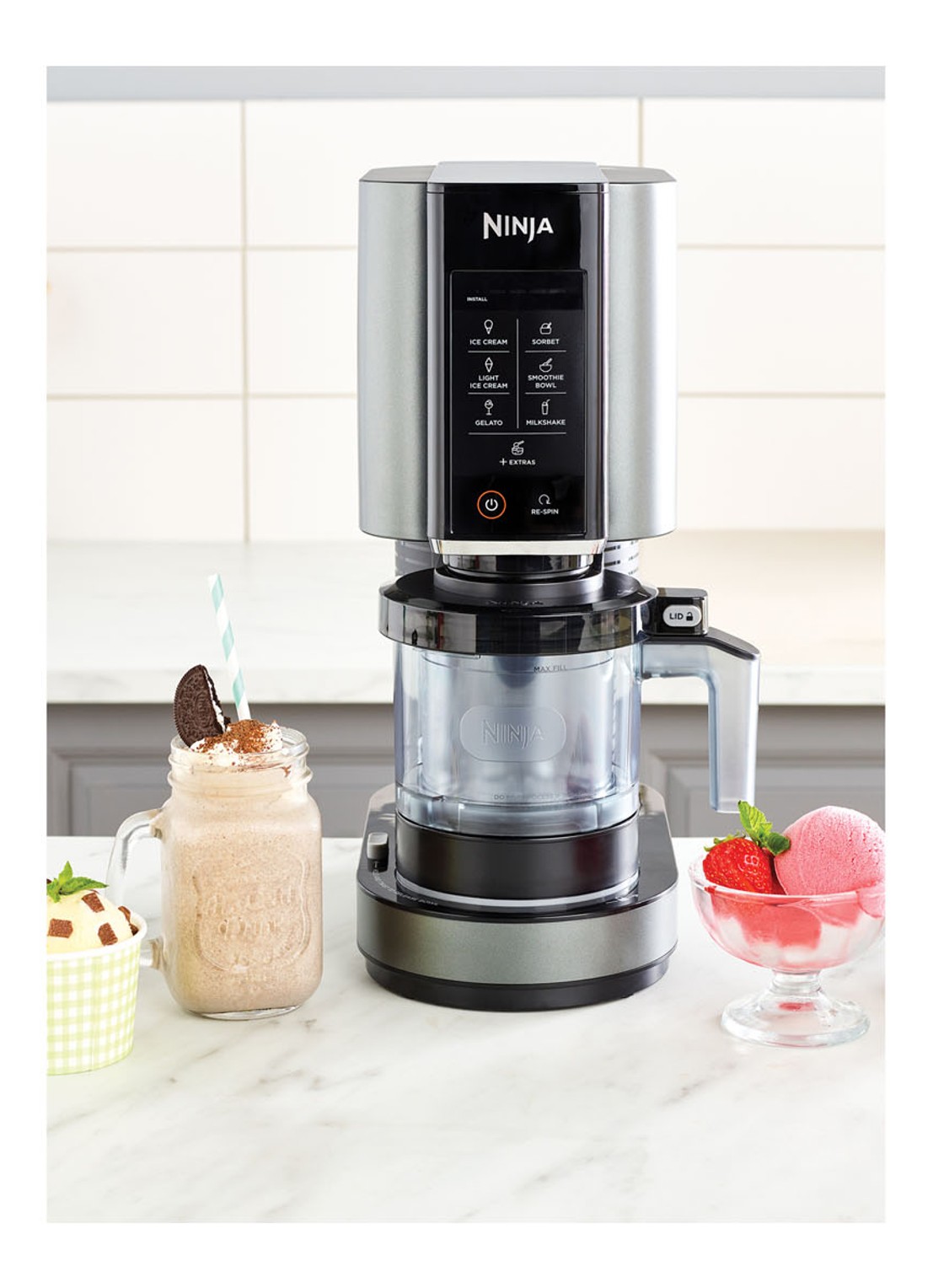 Ninja Creami IJsmaker keukenmachine NC300EU - achterkant 3 zwart