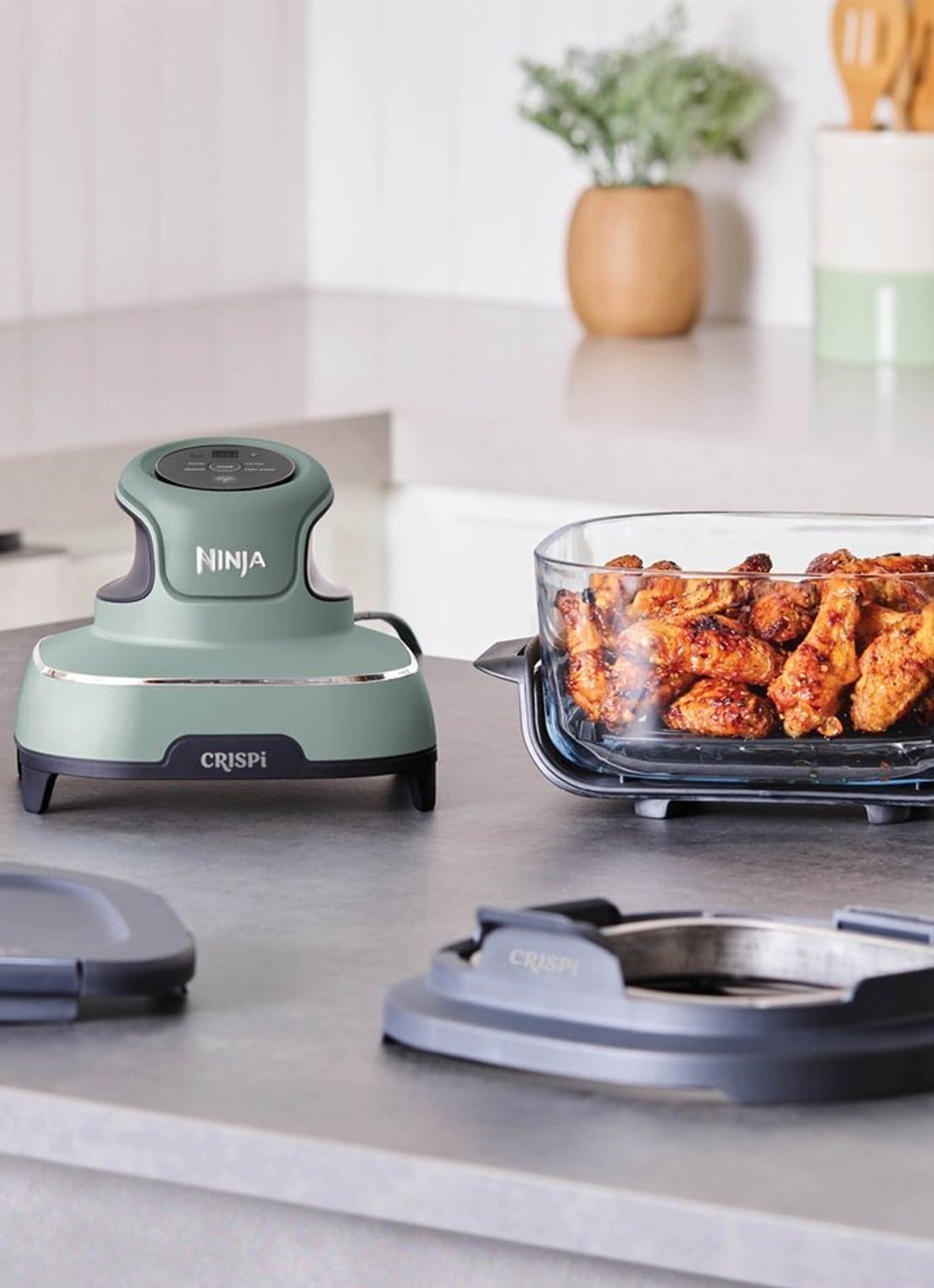 Ninja CRISPi 4-in-1 airfryer - voorkant 2 groen