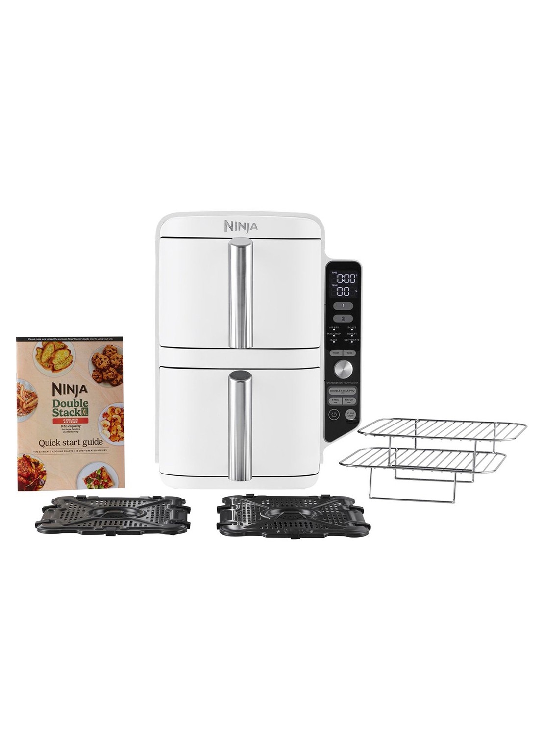 Ninja Double Stack XL airfryer 9,5 liter SL400EUWH - detail 3 wit