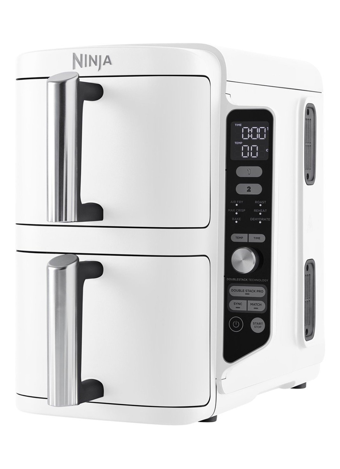 Ninja Double Stack XL airfryer 9,5 liter SL400EUWH - voorkant 6 wit