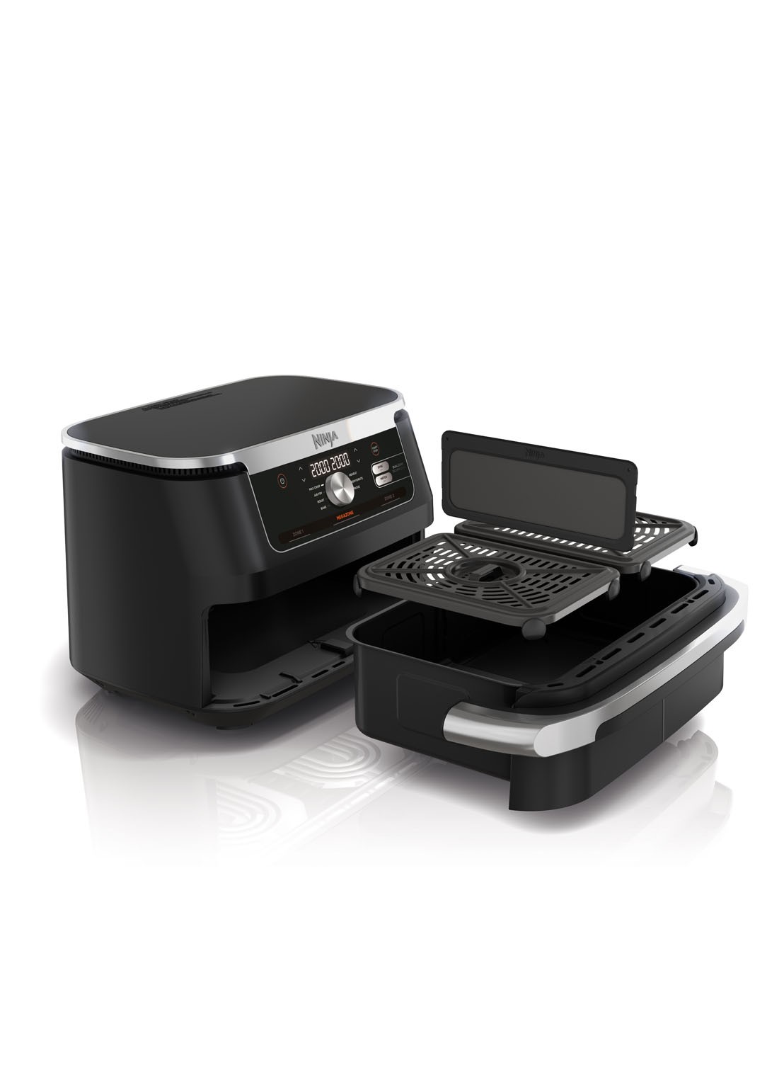Ninja Flexdrawer dubbele airfryer AF500EU  - detail zwart