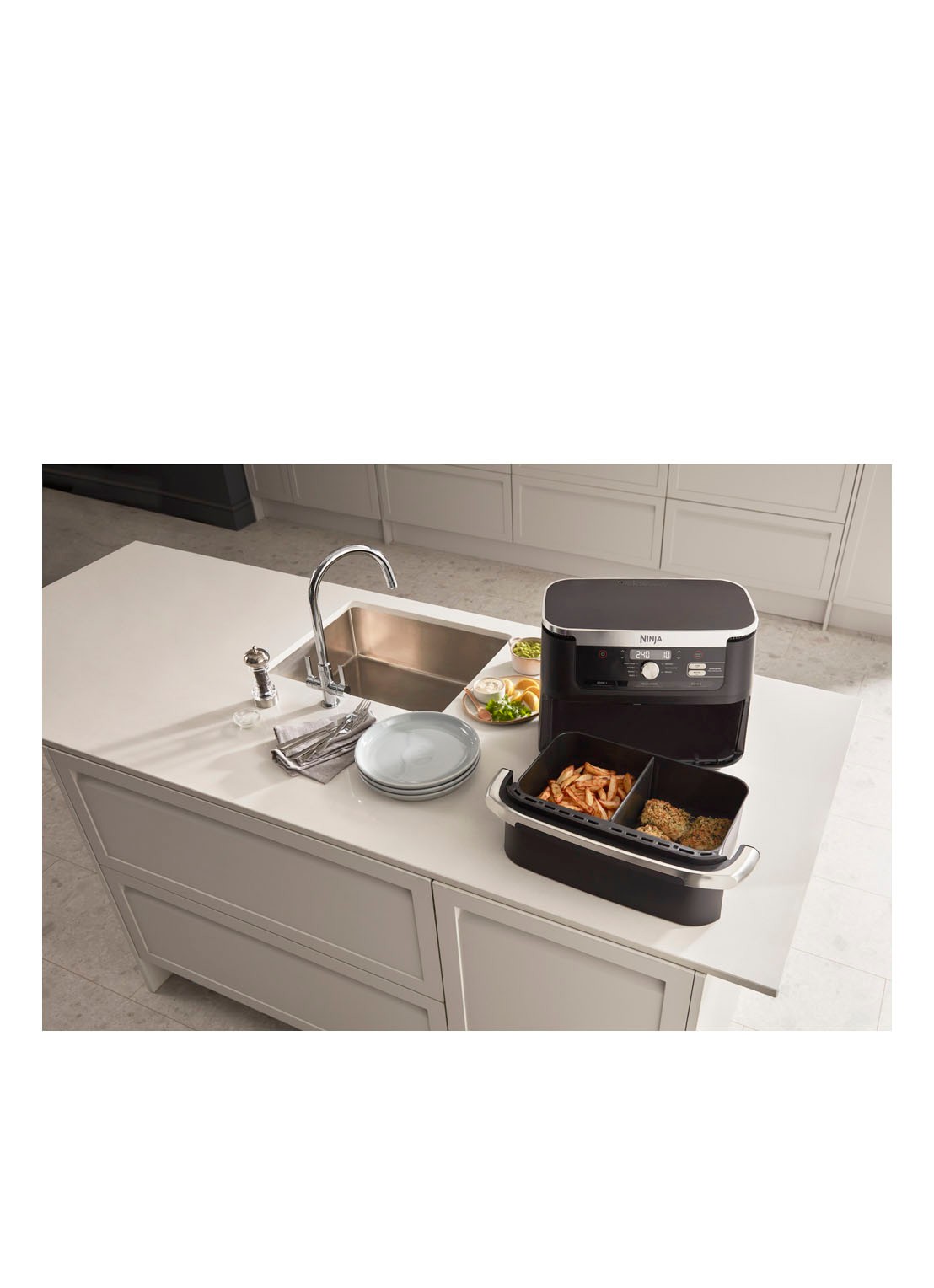 Ninja Flexdrawer dubbele airfryer AF500EU  - detail 2 zwart