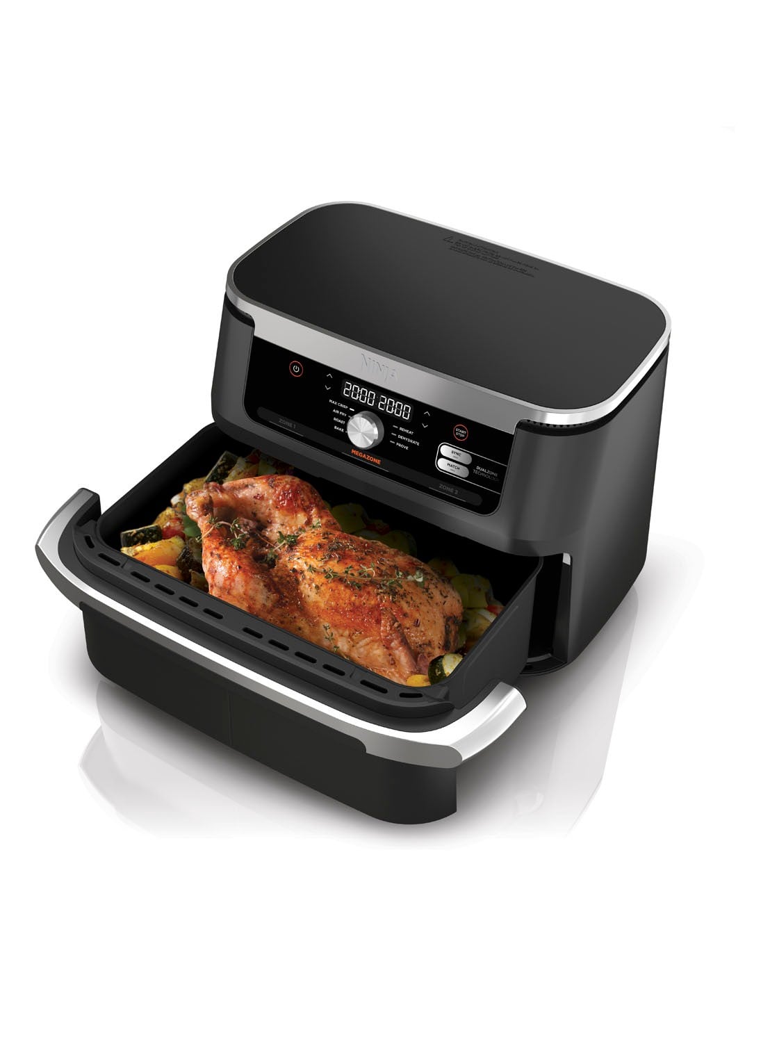 Ninja Flexdrawer dubbele airfryer AF500EU  - voorkant 6 zwart