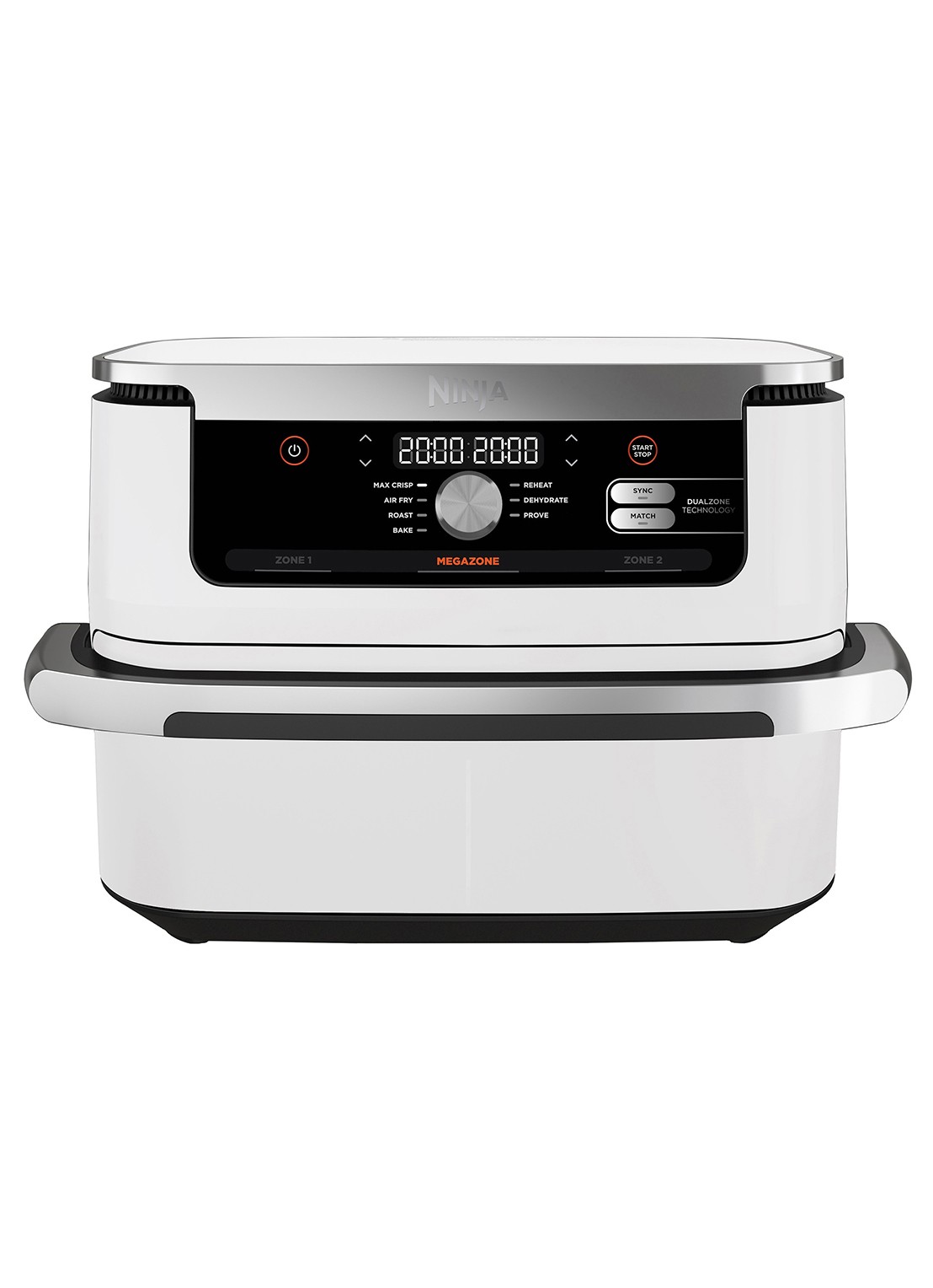 Ninja Foodi Flexdrawer Double airfryer 10,4 liter AF500EUWH - voorkant 6 wit