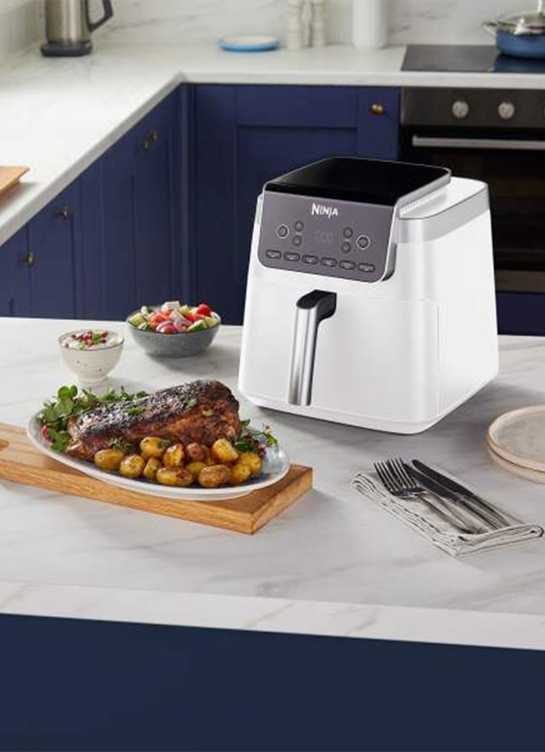 Ninja Max Pro airfryer XXL 6,2 liter  AF180EUWH - voorkant 2 wit