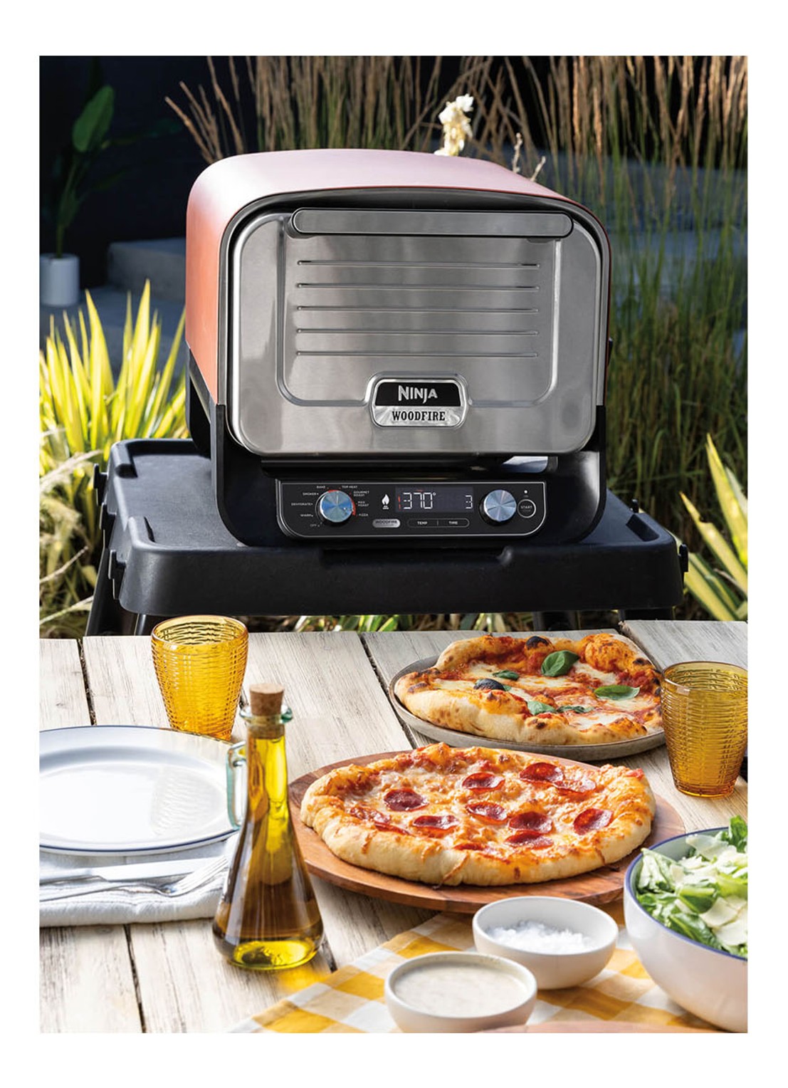 Ninja Woodfire pizza oven OO101EU - detail zwart